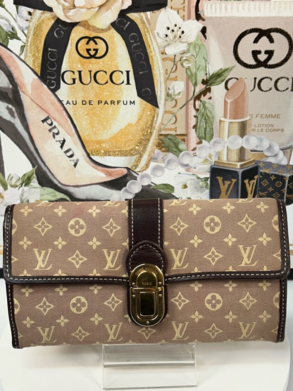 Louis Vuitton Monogram Idylle Portefeiulle Sarah Wallet 😍 - Picture 12 of 17